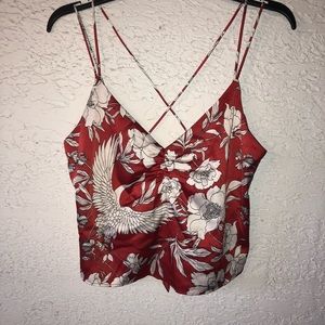 Express backless tank top
